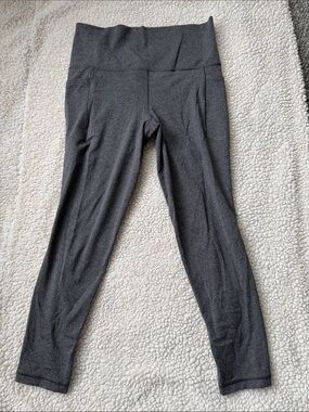Athleta Salutation 7/8 Legging Size M Heathered Grey